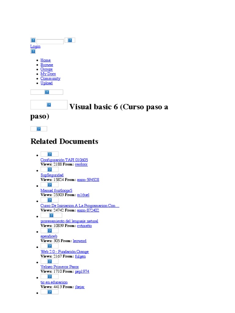 Visual Basic 6 (Curso Paso A Paso) | PDF | Computer Programming ...