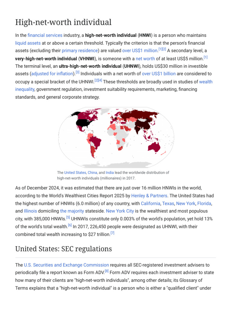 Understanding High-Net-Worth Individuals | PDF | Economies | Wealth