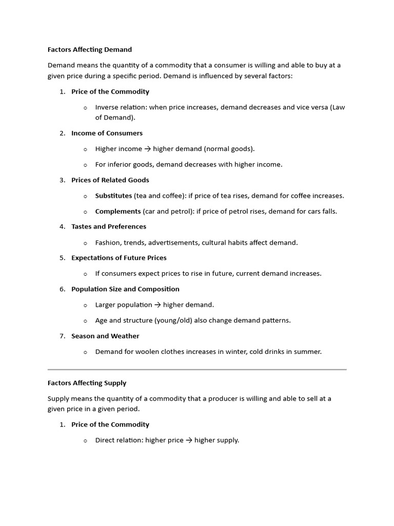 EE Unit 1 | PDF | Demand | Elasticity (Economics)