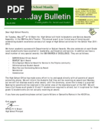 HS Friday Bulletin 05-18