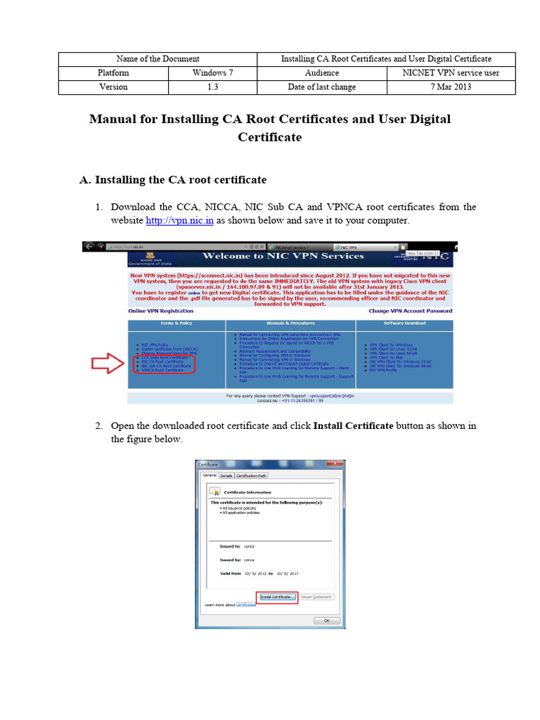 Export and Import of Digital Certificate | PDF | Public Key Certificate ...