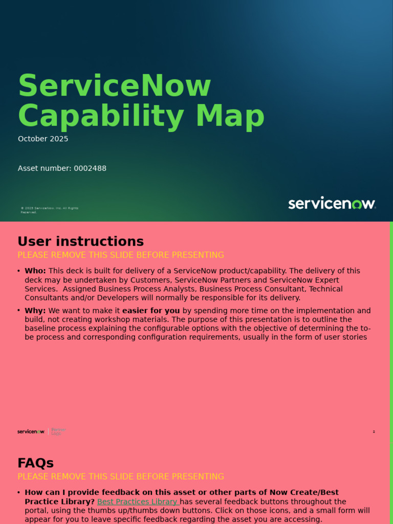 ServiceNow Capability Map Overview | PDF | Cloud Computing | Analytics