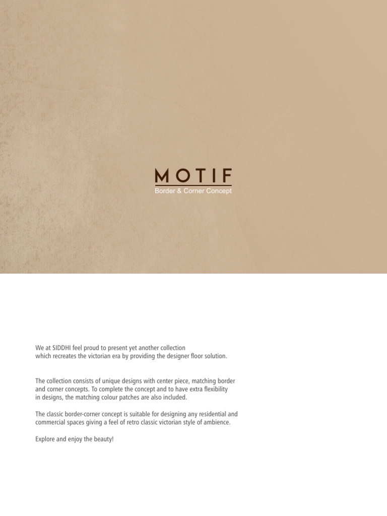 Motif Collection Catalogue-1 | PDF