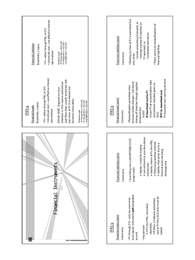 Notes - Financial Instruments (IFRS9) | PDF