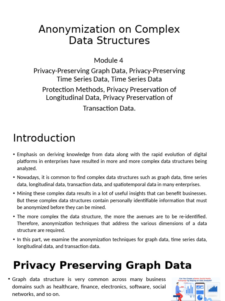 8 Anonymization On Complex Data Structures Part 1 | PDF | Time Series ...