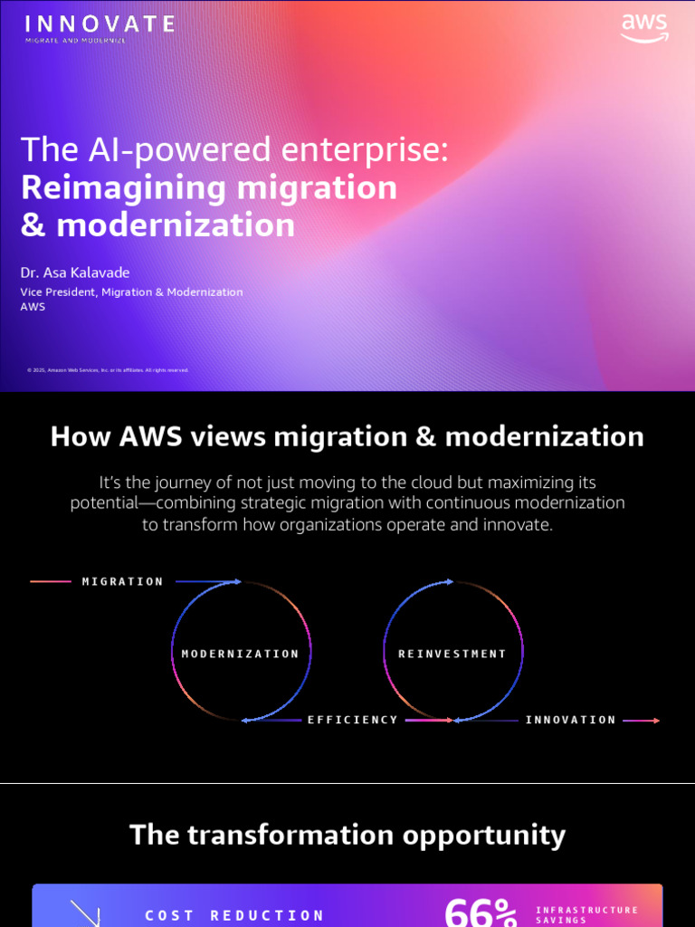 AWS Migration & Modernization Insights | PDF | Amazon Web Services ...