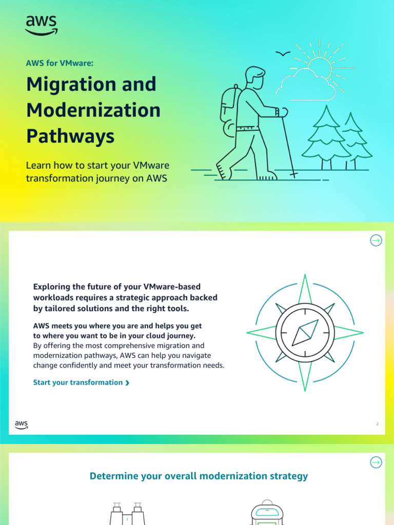 VMware Transformation Pathways on AWS | PDF | Cloud Computing | Amazon ...