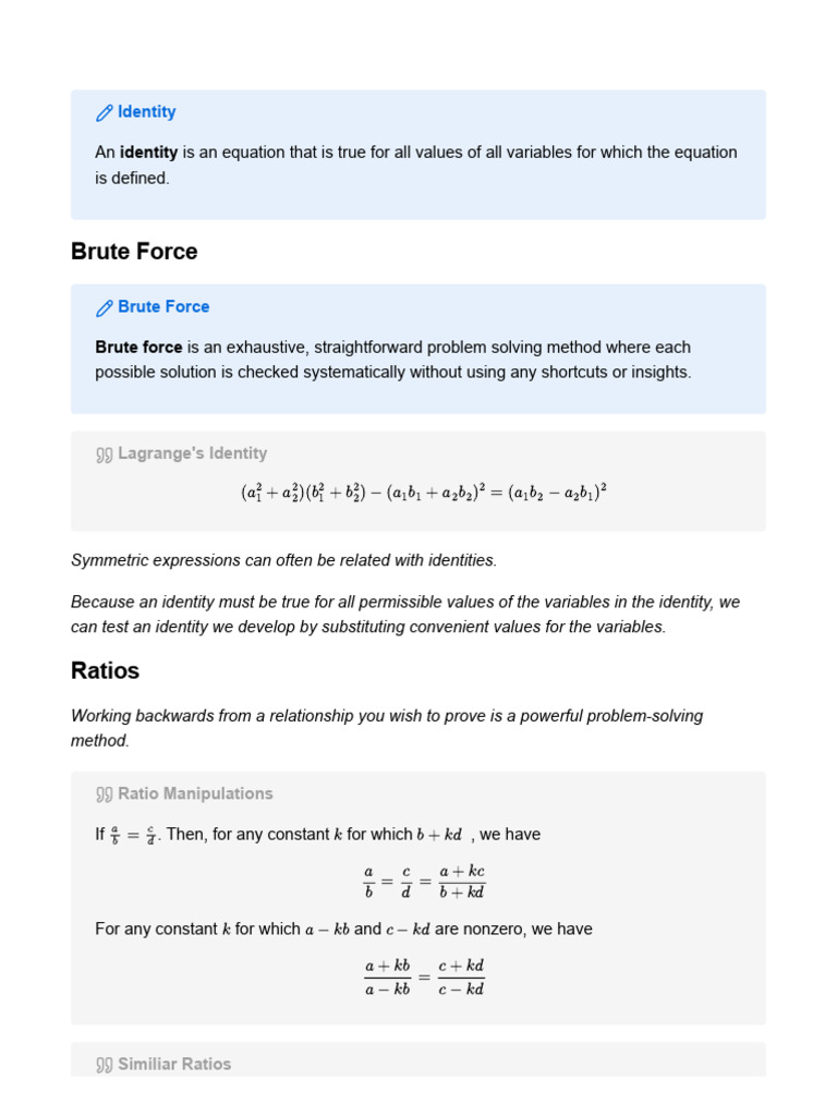 Brute Force and Induction in Proofs | PDF | Mathematical Logic | Number ...