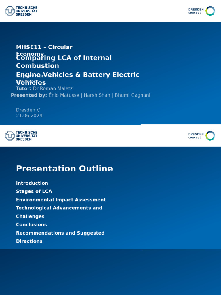 LCA Comparison: ICEVs vs BEVs Analysis | PDF | Life Cycle Assessment ...