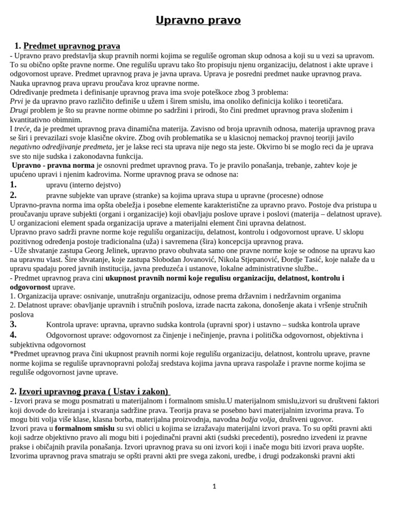 Upravno Pravo | PDF