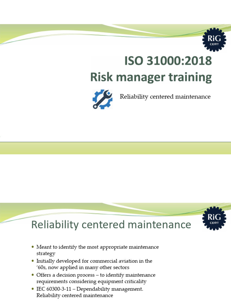 Reliability Centered Maintenance Guide | PDF