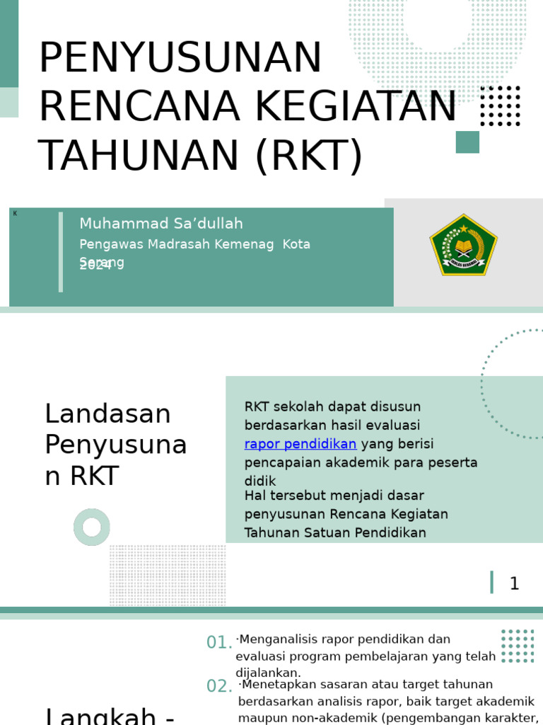 Panduan Penyusunan RKT Sekolah 2024 | PDF