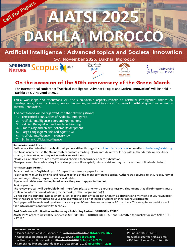 AI Conference 2025: Call for Papers | PDF | Artificial Intelligence ...