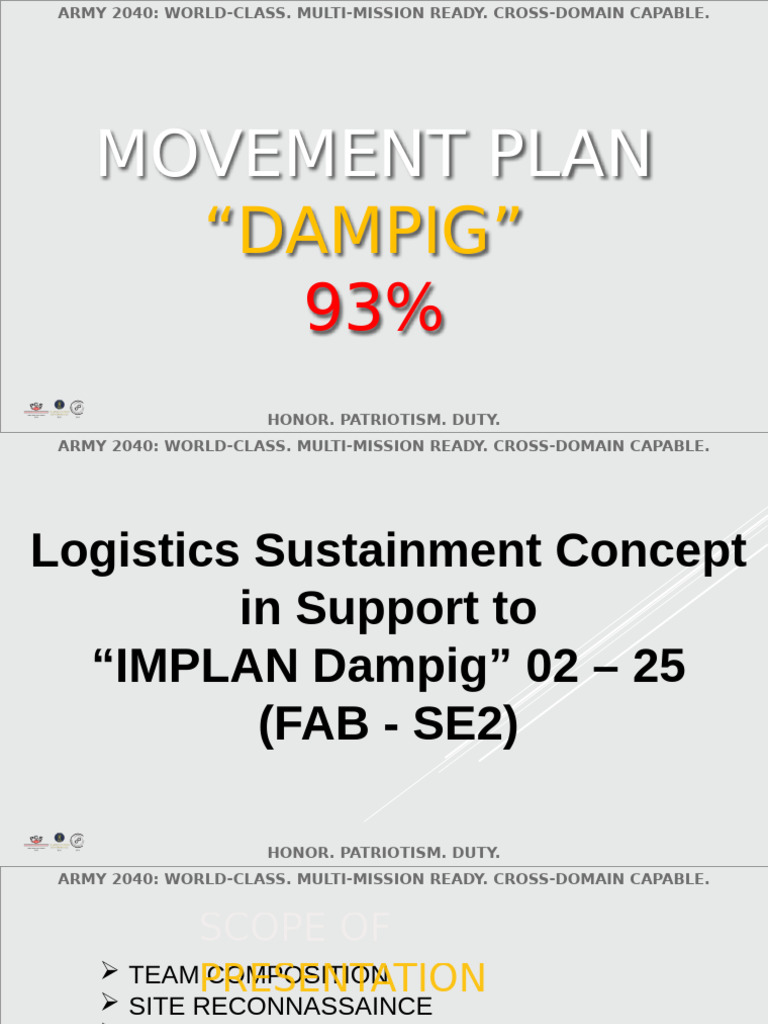 Army 2040 Movement Plan Overview | PDF | Military Intelligence ...