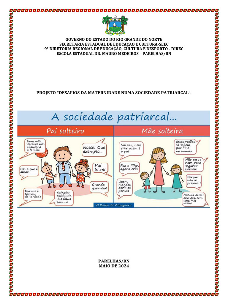 Desafios da Maternidade em Sociedade Patriarcal | PDF | Gravidez | Mãe