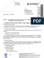 Relzione Aimag sui dati della Casa Acqua di Carpi