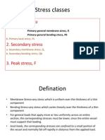 Stress Types Membrane Bending Local Secondary Peak