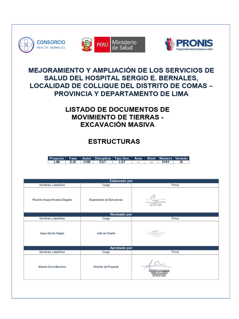 Lim Eje CHB Est LST - 5101 B | PDF