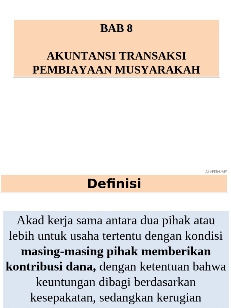 Skema Gambar Akad Musyarakah | PDF