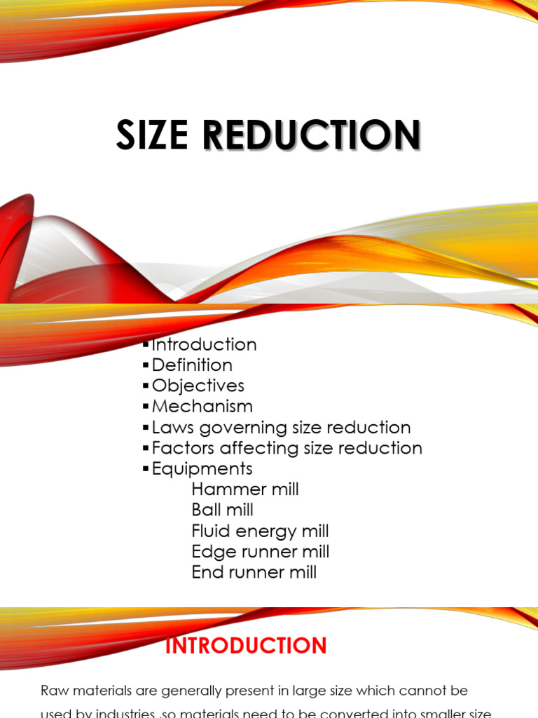 Size Reduction | PDF | Mill (Grinding) | Deformation (Engineering)