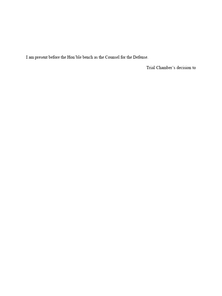 ICC Defense Arguments for Arrix Vragar | PDF | International Criminal ...