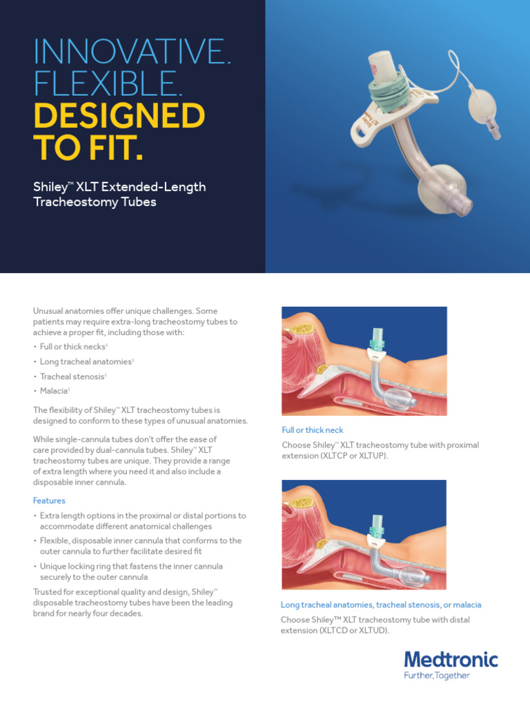 Shiley™ XLT Extended-Length Tubes | PDF | Anatomical Terms Of Location