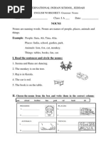 Download English Worksheets- Class 1 Nouns Plurals Verbs Adjectives and Punctuation by faruquie SN94013250 doc pdf