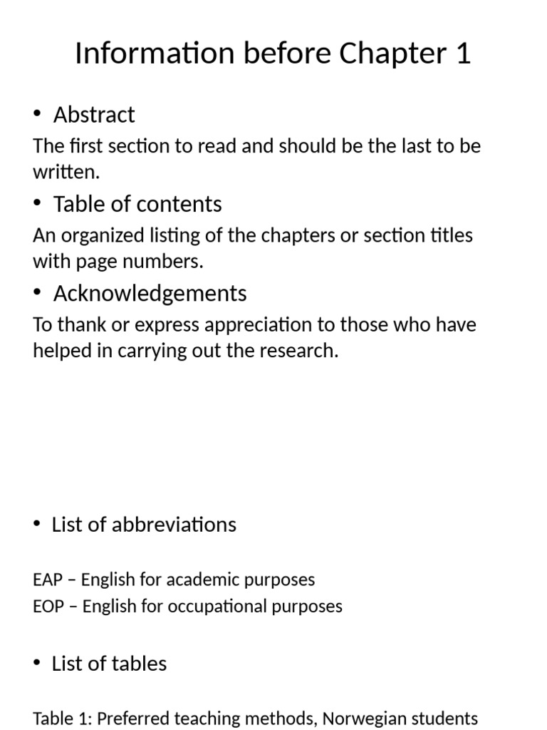 Research Report Structure Overview | PDF