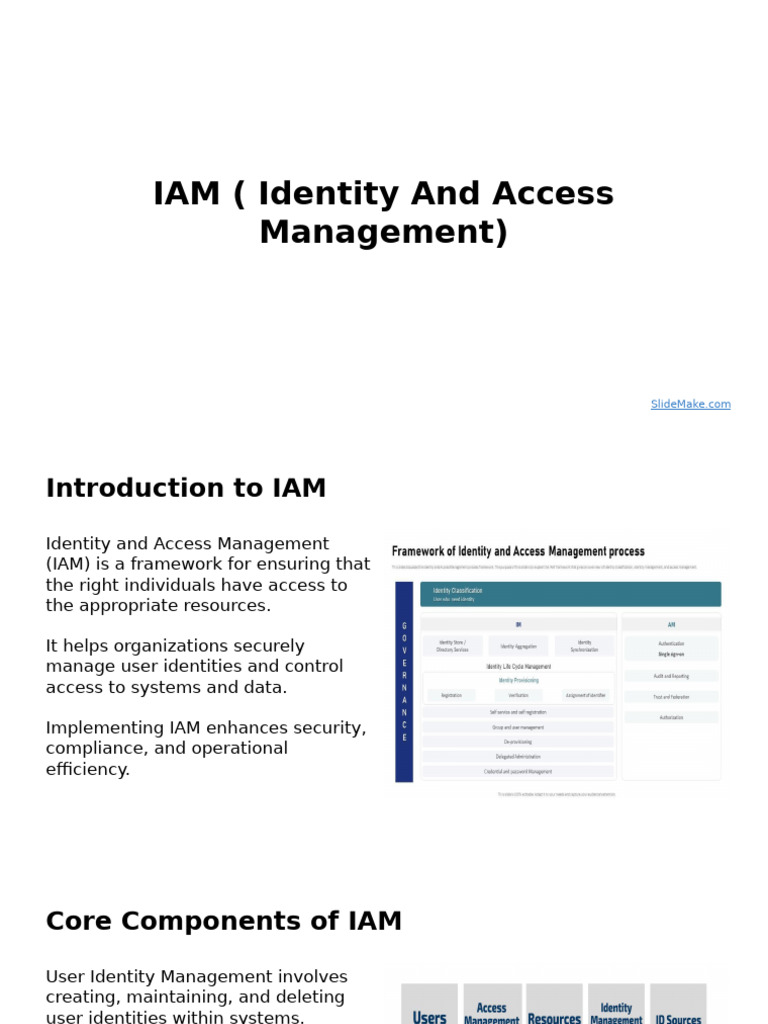 IAM (Identity and Access Management) | PDF