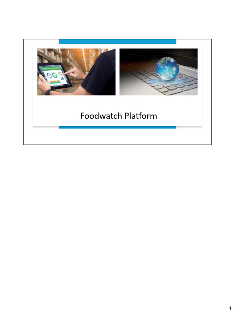 Foodwatch: Digital Food Safety Platform | PDF | Authentication ...