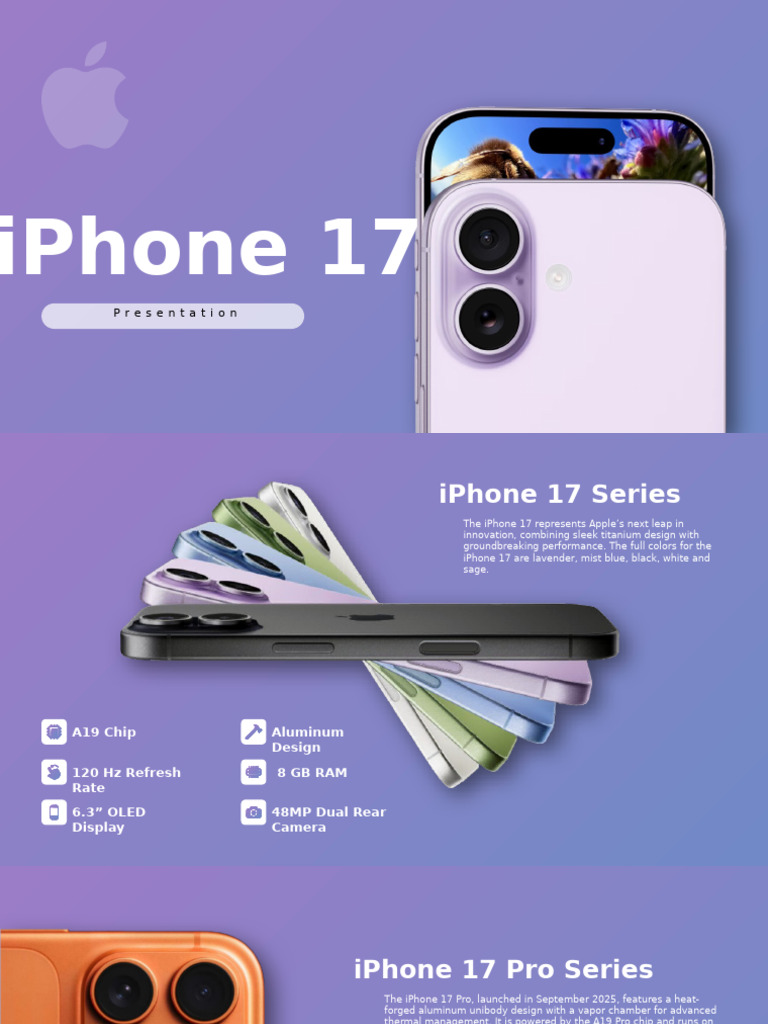 iPhone 17 Series Features Overview | PDF