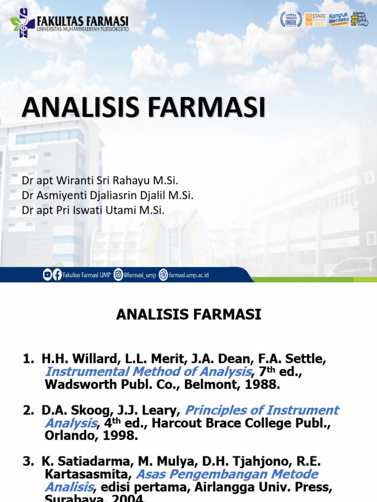 Analisis Fisiko-Kimia dalam Farmasi | PDF