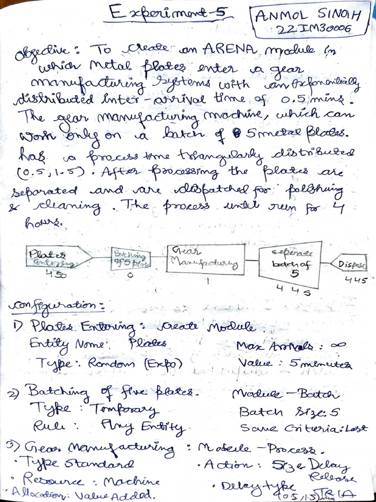 Simulation Lab Exp 5 Anmol Singh | PDF