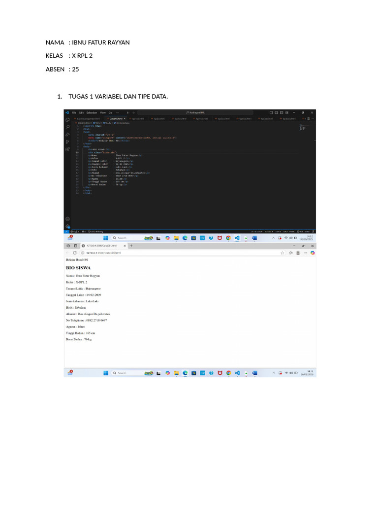 Variabel Dan Tipe Data | PDF