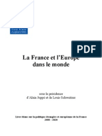 Livre Blanc Sur La Politique Trangre Et Europenne de La France 2008 2020