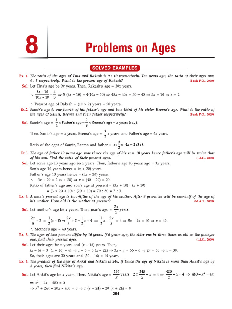 Age Problems | PDF