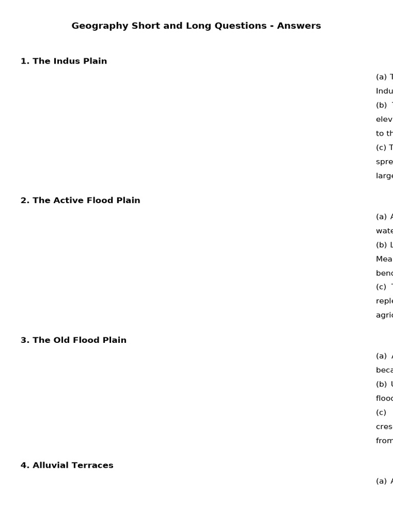 Geography Questions and Answers Guide | PDF | Chess Openings | Chess