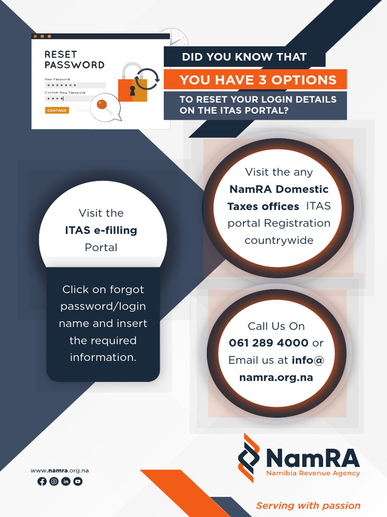 NamRA ITAS Portal Login Help | PDF