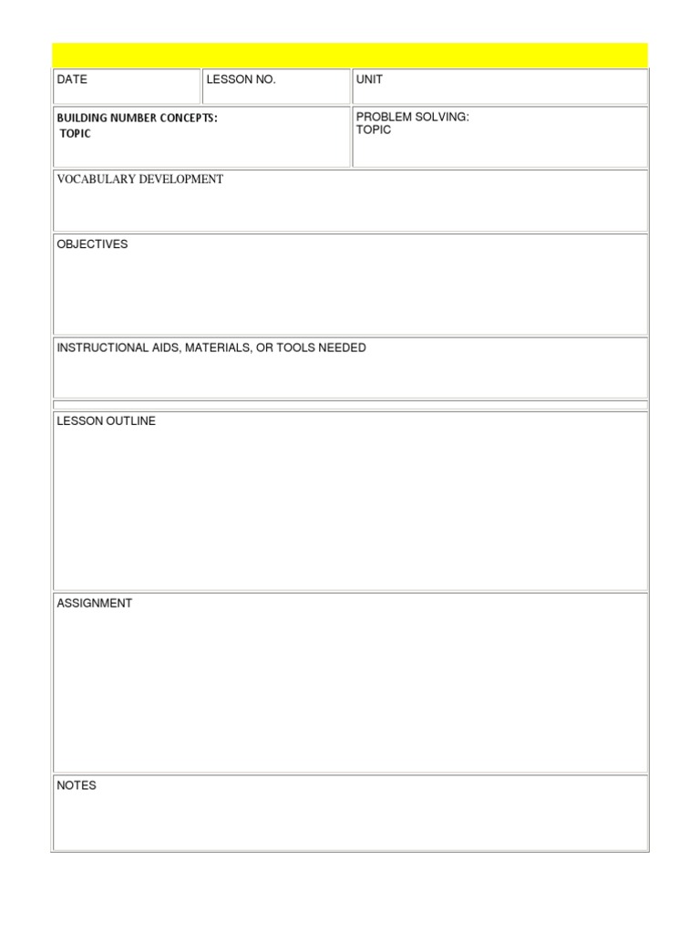 Daily Lesson Plan | PDF