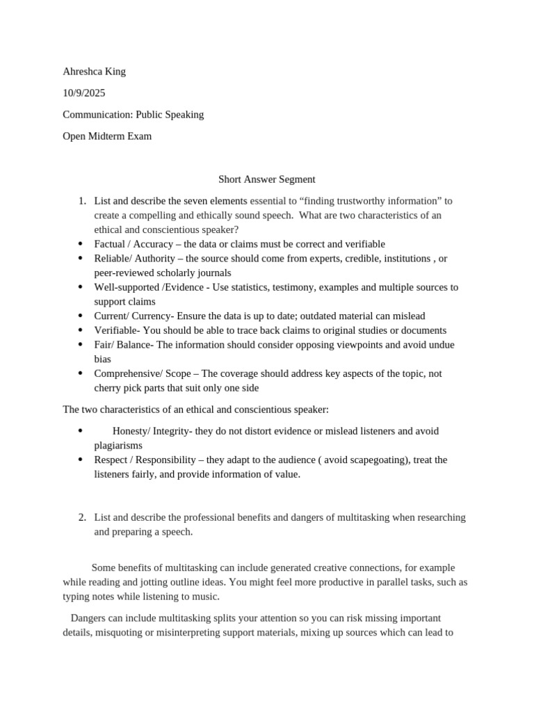 Essential Elements of Effective Public Speaking | PDF | Nonverbal ...