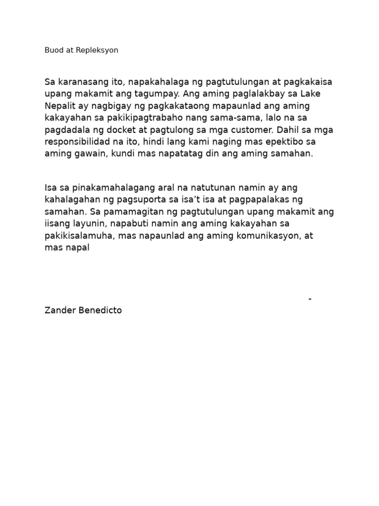 Repleksyon | PDF