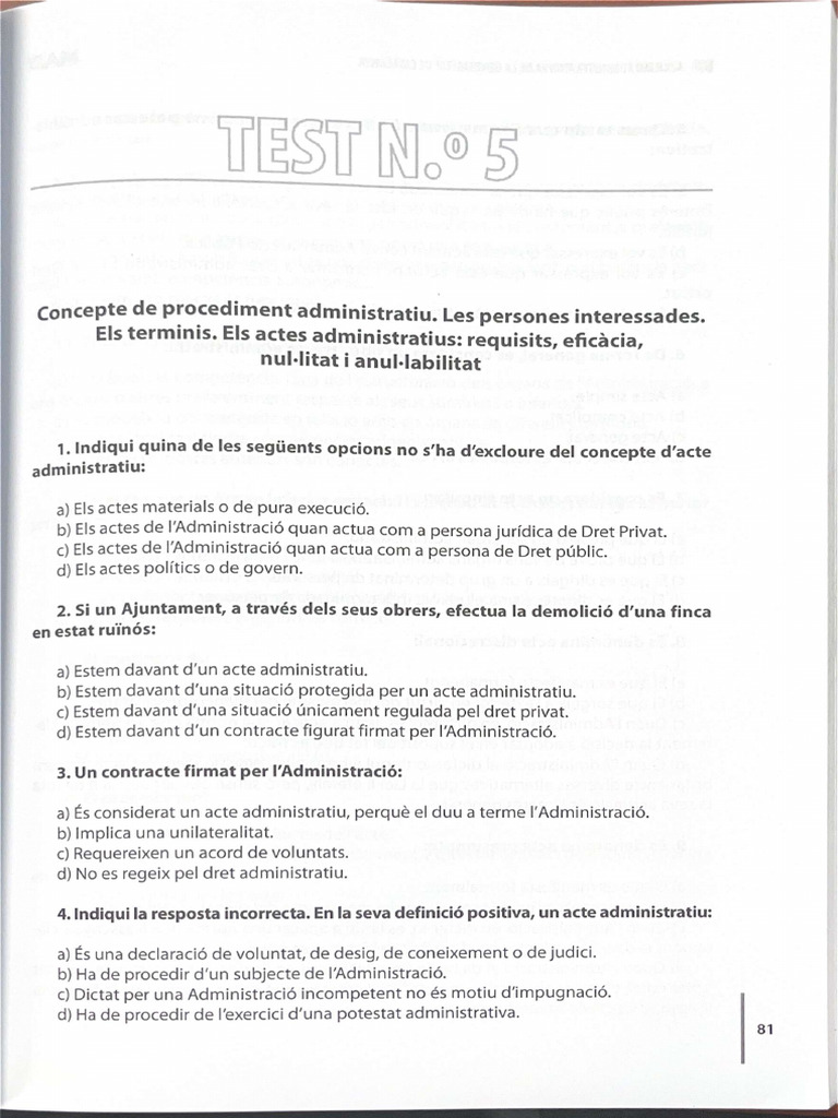TEST No° 5 - Compressed | PDF