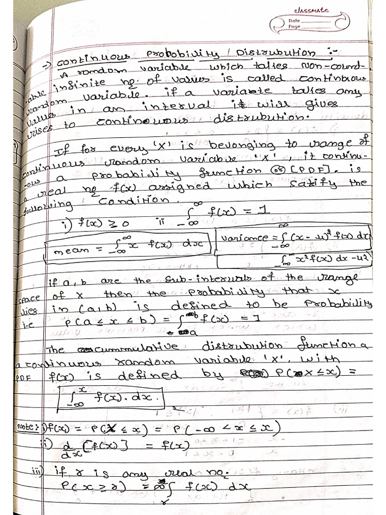 Maths Notes | PDF