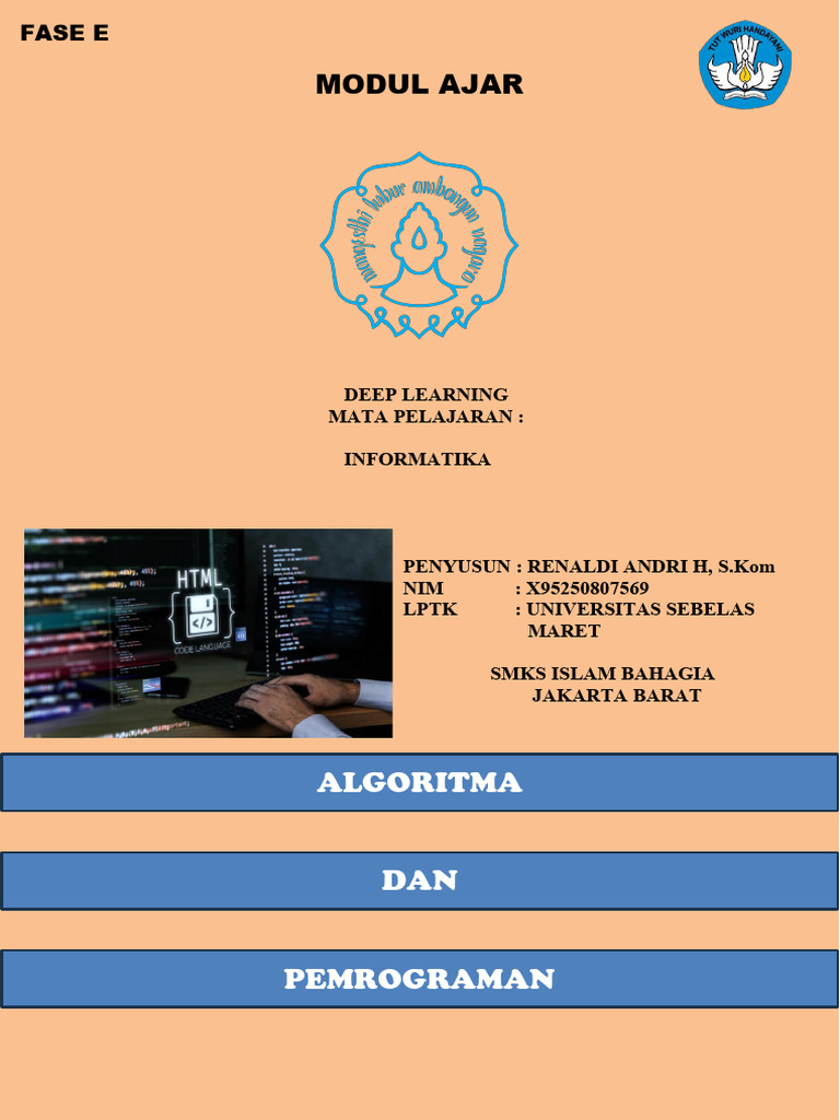 Modul Ajar Deep Learning Informatika | PDF