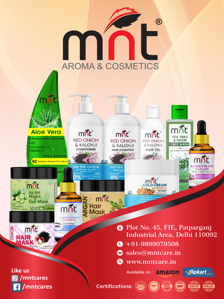 MNT Cares: Hair & Skin Care Products | PDF | Chocolate | Toiletry