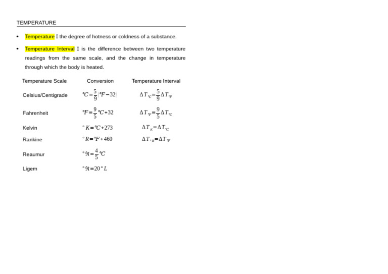 Temperature | PDF