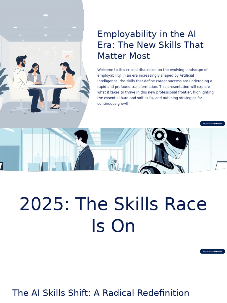 AI Era Employability Skills Guide | PDF | Artificial Intelligence ...