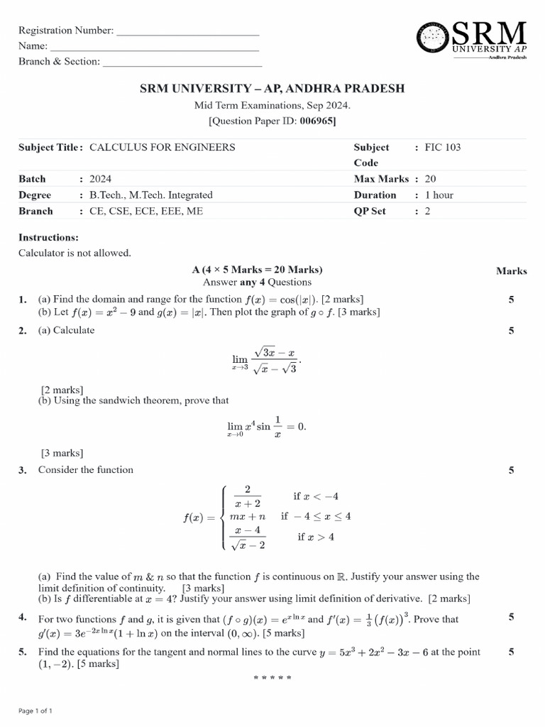 Calculus - 2 | PDF