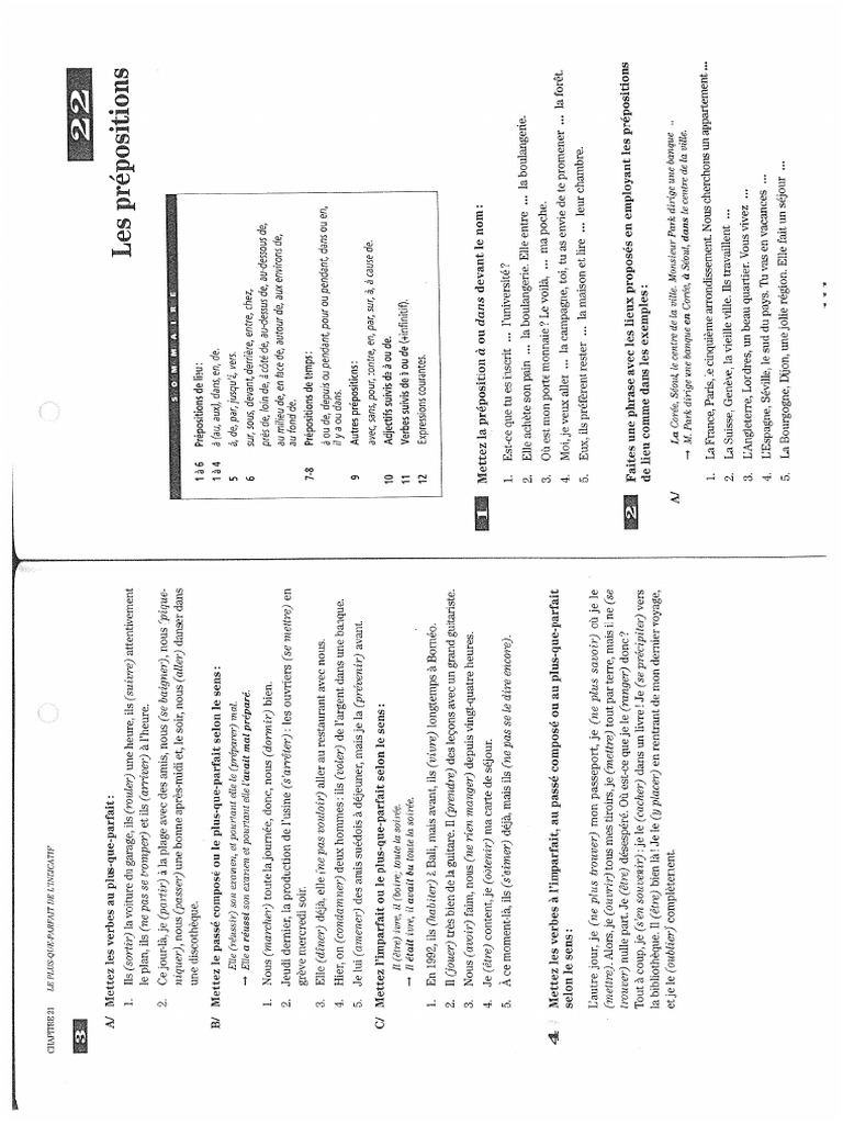 Prépositions Ex | PDF