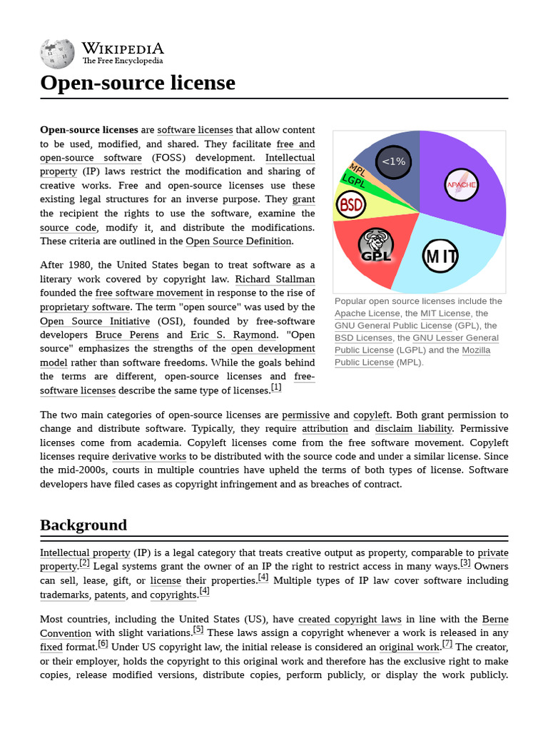 Overview of Open Source Licenses | PDF | Software Industry | Monopoly ...